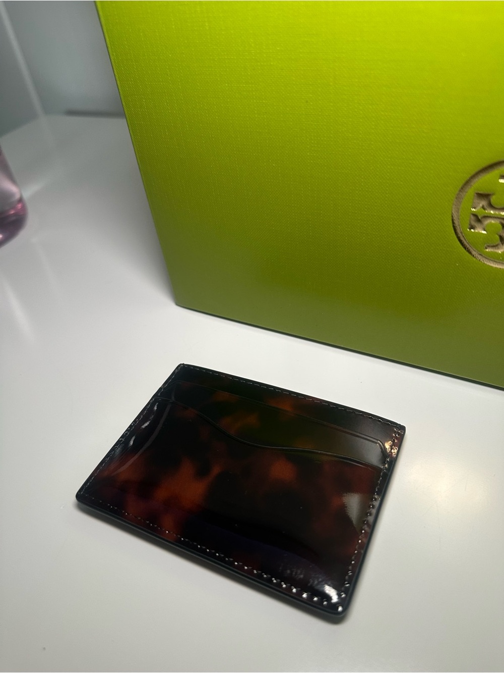 Tory Burch Tortoise Card Holder - Picture 3 of 4